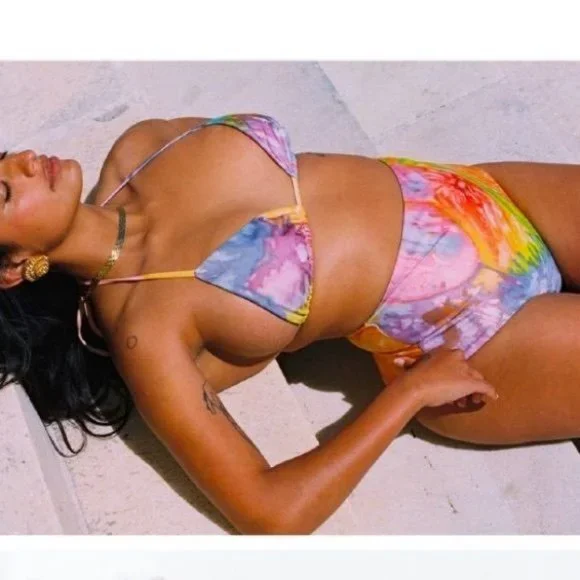 MARA HOFFMAN + NET SUSTAIN Lydia Tie Dyed Recycled Bikini Briefs - Picture 5 of 10